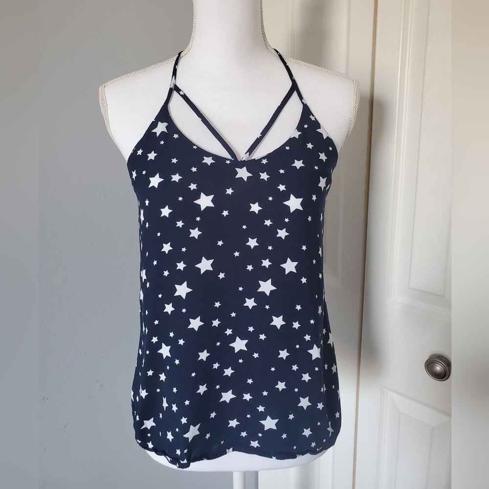 Navy Blue spaghetti strap top size S